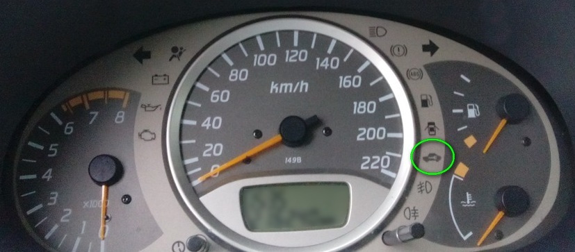 Photo from the logbook Nissan Almera Tino