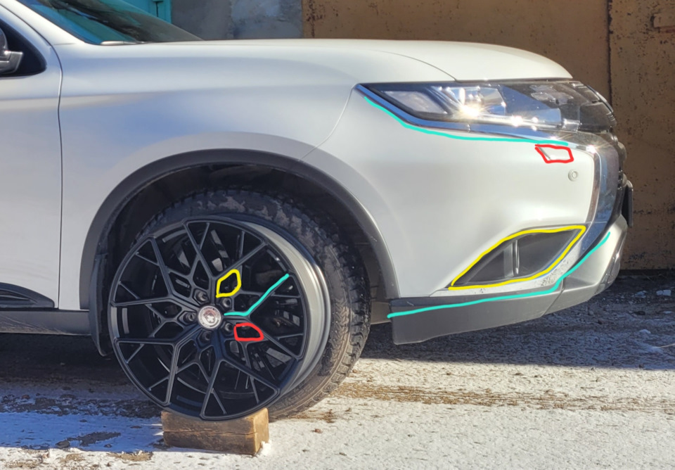 Фото – линии дисков. — Mitsubishi Outlander (3G)