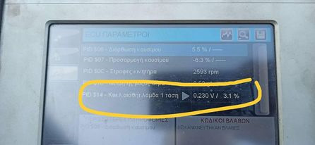 At 2.593 обороты в минуту вольты 0.230/0.3% — Lada 4x4 3D