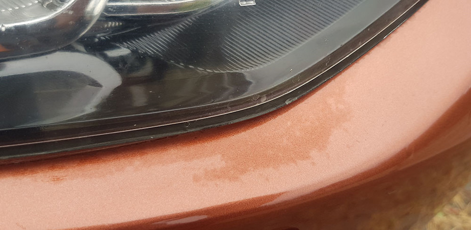 Следы на бампере — Mitsubishi Outlander (3G)