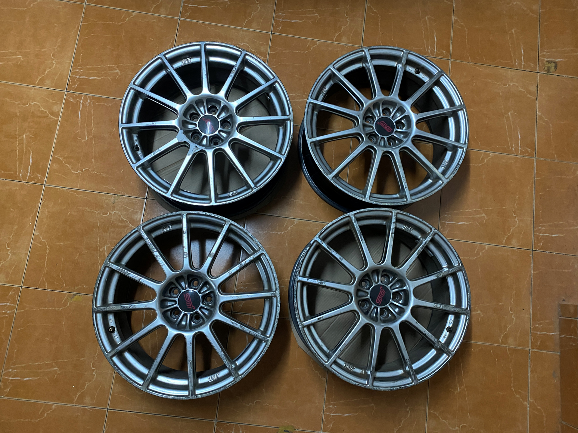 えいき！ Enkei STI r18 8J ET48 — Subaru Legacy (BL/BP) бензин, 2 л, 2007