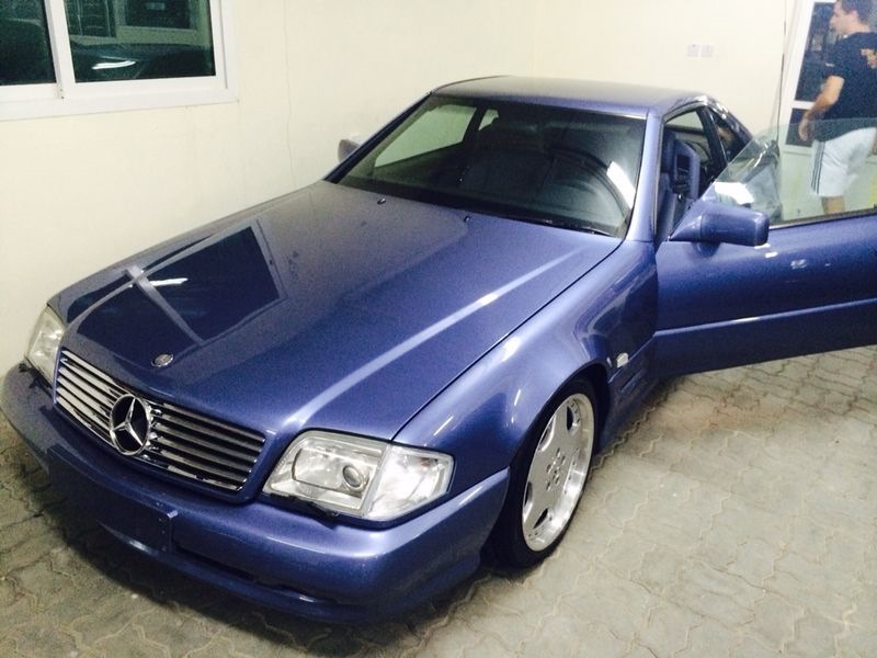 SL60 AMG V8 R129 (вся в Designo, designo окрас кузова, designo цвет кожи, designo синее дерево) — Mercedes-Benz E-Class (W124)
