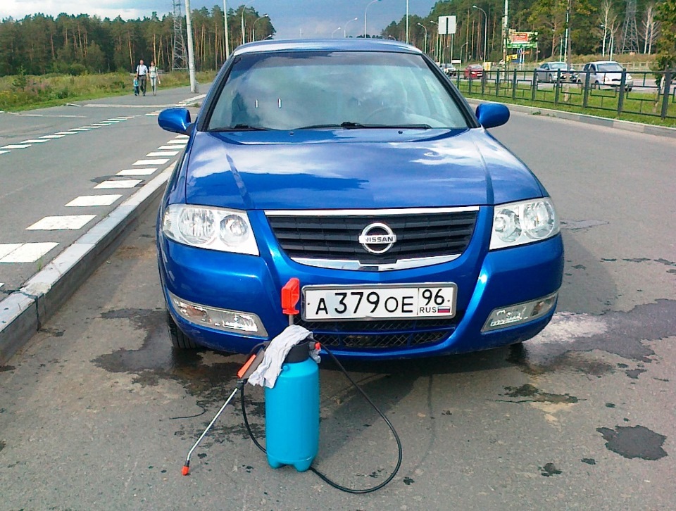 Как помыть машину самому — просто! — Nissan Almera Classic (B10)