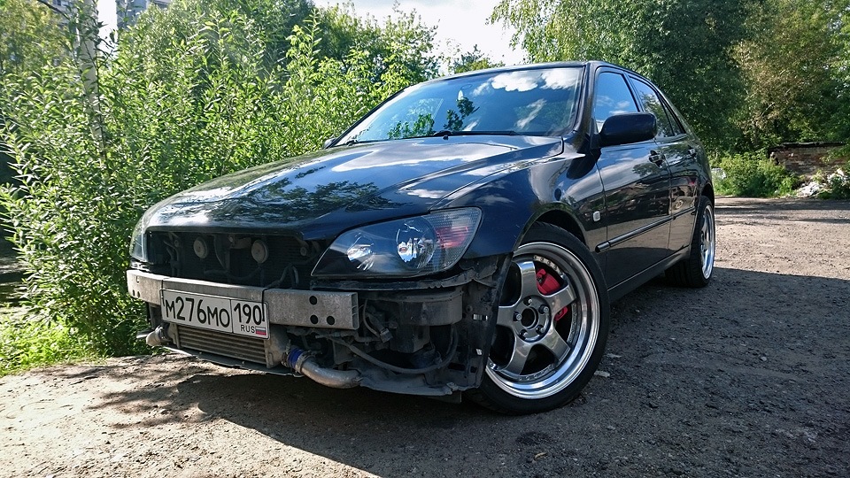 Примеряем полностью отполированные головные фары на машину — Lexus IS I