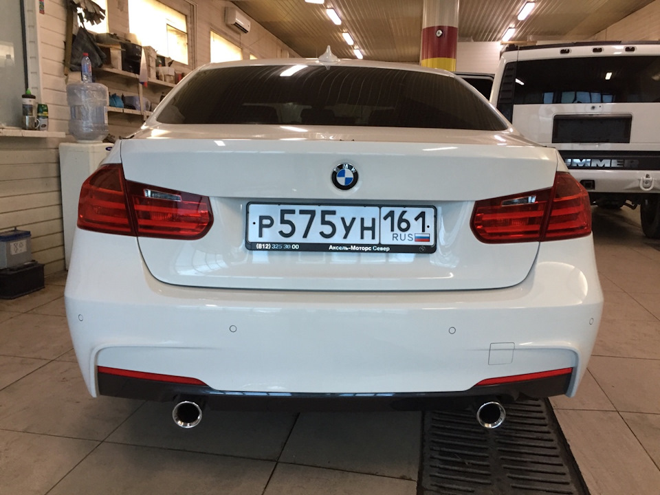 Установка заднего М бампера — BMW 3 series (F30)