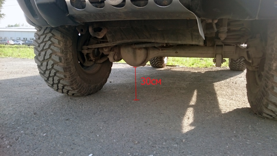 Под яблоком теперь 30 см, много или мало хз. — Nissan Patrol GR II (Y61)