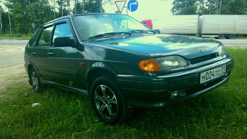 Lada 2114 серо-зеленый металлик