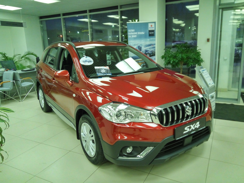 GL красный на механике с передним приводом — Suzuki SX4 (2G)