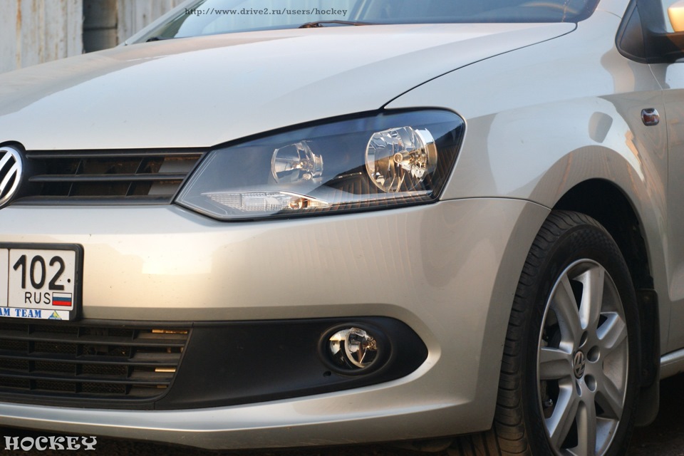 Фары от VW Polo Hatchback на Polo Sedan — Volkswagen Polo Sedan