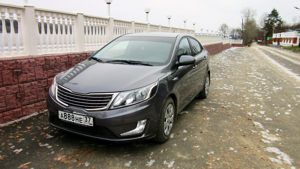KIA Rio карбоновый друг