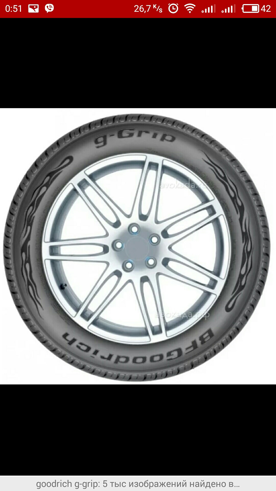 Фото в бортжурнале ИЖ Москвич 412. Запчасти на фото: BFGoodrich g-Grip