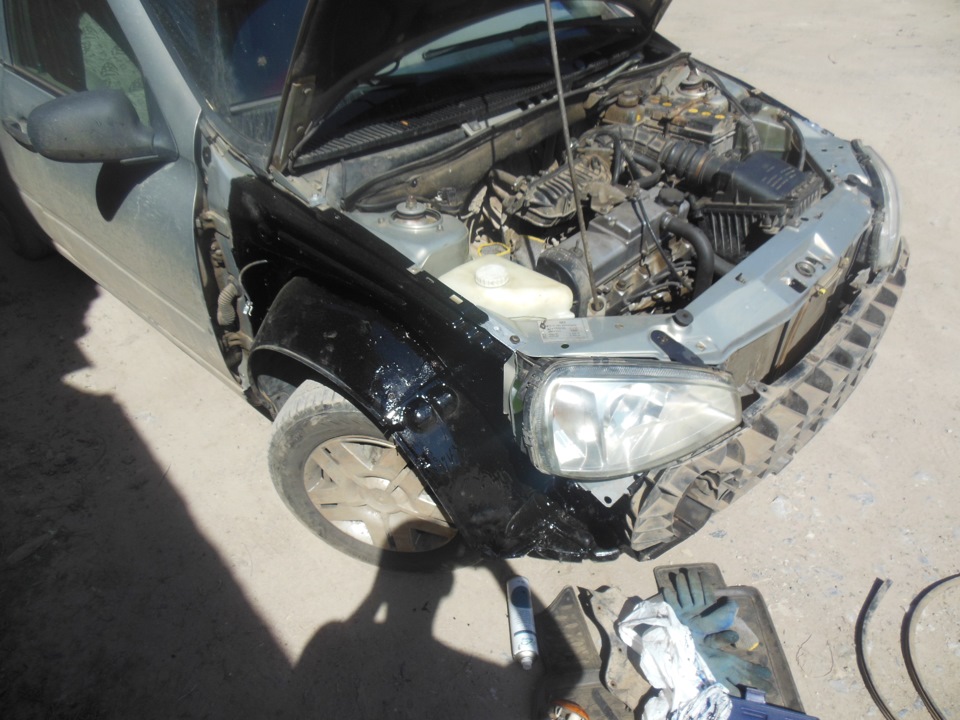 Установил подкрылки… — Lada Калина седан