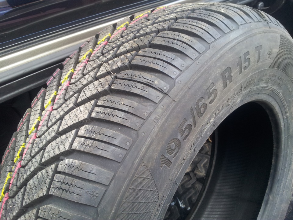 CONTINENTAL ContiWinterContact TS 850 195/65R15 91T — KIA Cerato (2G). Запчасти на фото: 850195, Continental ContiWinterContact TS 850 195/65R15