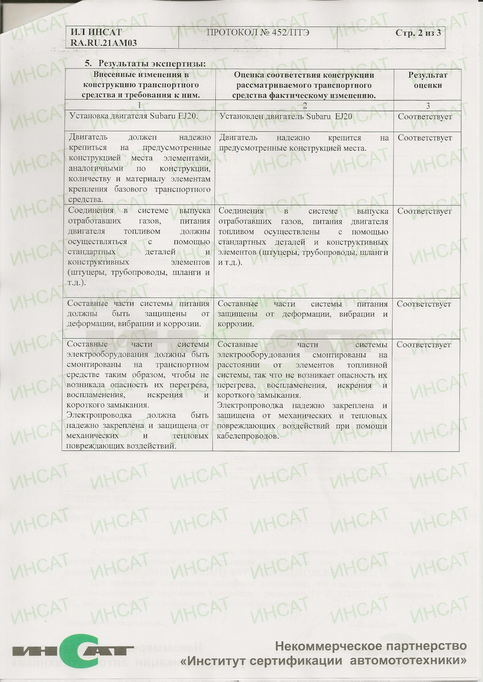 Экспертиза 2 — Subaru Impreza (GE/GH). Запчасти на фото: EJ20