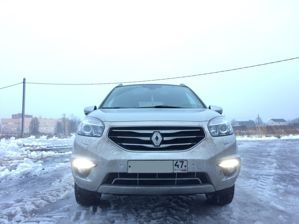 Включены ДХО — Renault Koleos (1G)