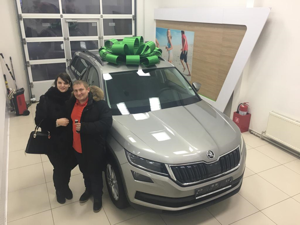 Счастливые с супругой))) — Skoda Kodiaq (1G)