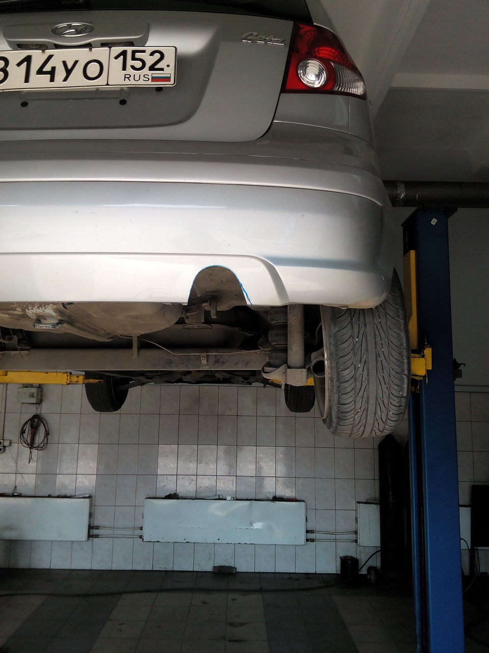 Вырезали бампер. — Hyundai Getz