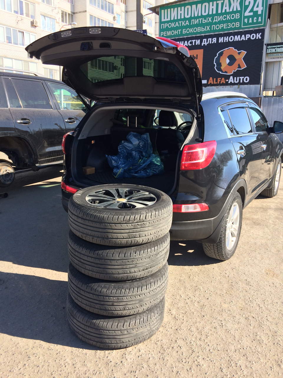 Летняя резина еще походит. — KIA Sportage (3G)