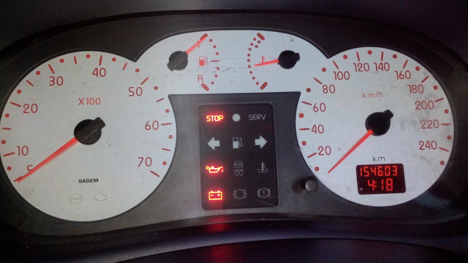 Пробег, заправка — Renault Clio Symbol