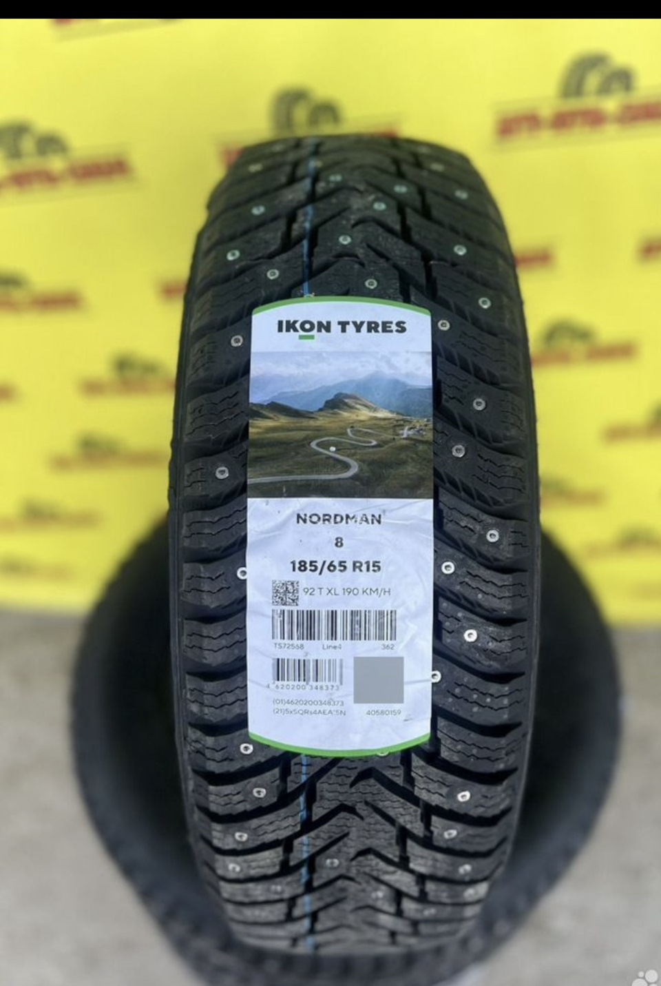 IKON TYRES Nordman 8 185/65 R15 92Т. — Lada Калина Универсал (2G). Запчасти на фото: 818565, Ikon Nordman 8 185/65R15