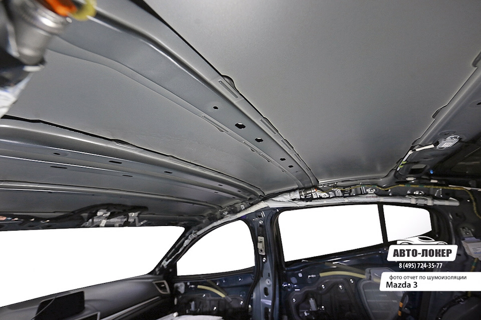 Разобранный потолок — Mazda 3 (3G) BM