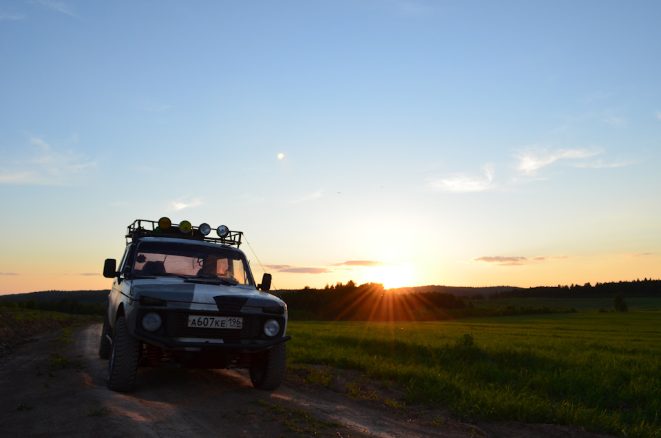 закат — Lada 4x4 3D