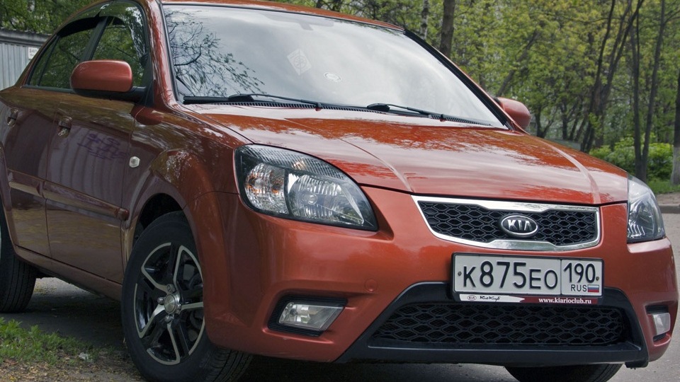 KIA Rio Sunset Orange - Рыжая!