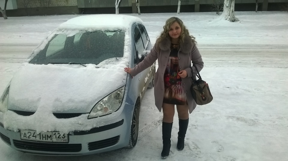 Жена и наш зимний Кольт — Mitsubishi Colt VI