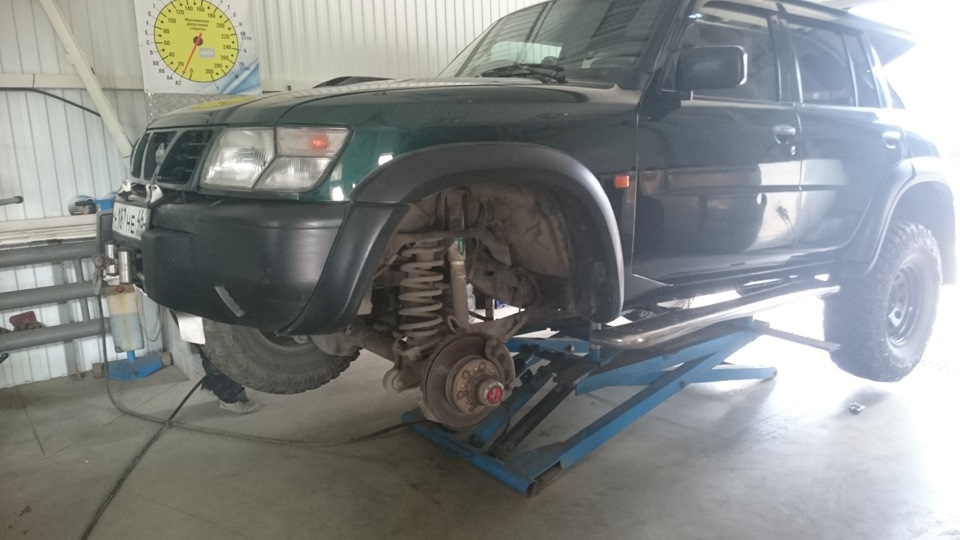Колеса собрали в любимом Шиносервисе ПитСтоп, — Nissan Patrol GR II (Y61)