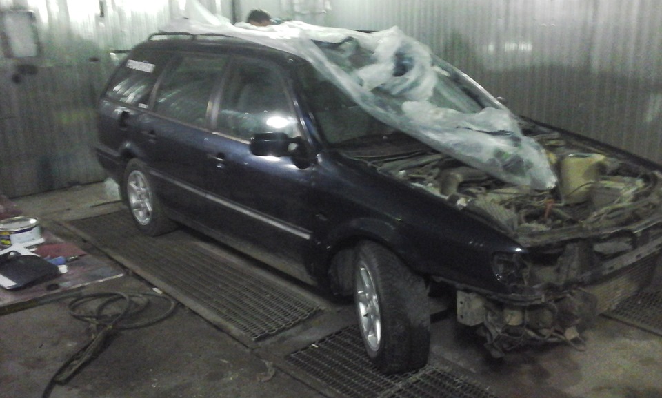 после покраски — Volkswagen Passat Variant (B4)