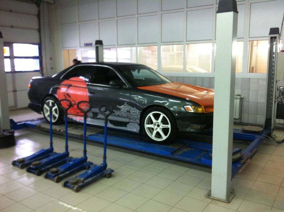 развал выбран от комплектации TourerV — Toyota Mark II (90)