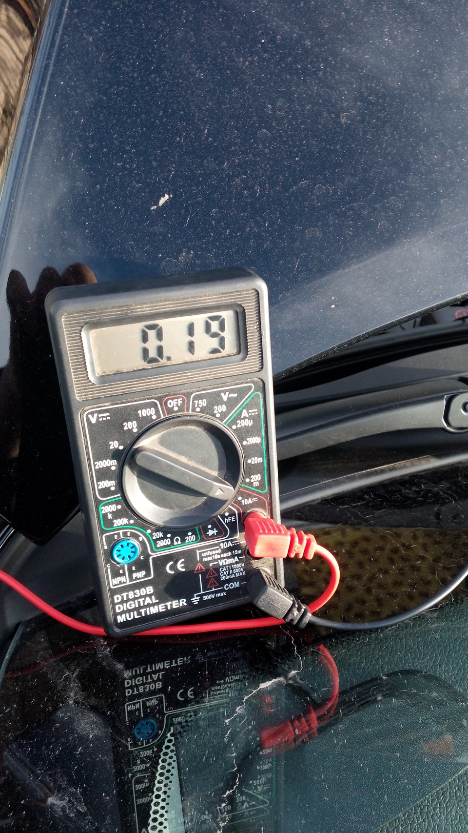 Получилось 0.19 Ампера(при норме 0.03 если верить интернету) — KIA Rio (3G)