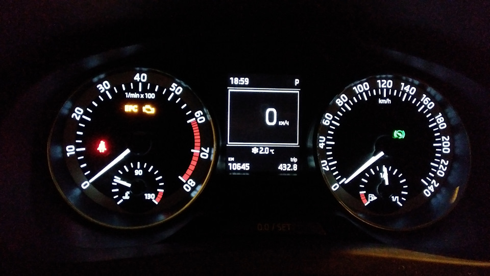 430 км преодолены и потрачено всего пол бака — радует :) — Skoda Rapid (1G)