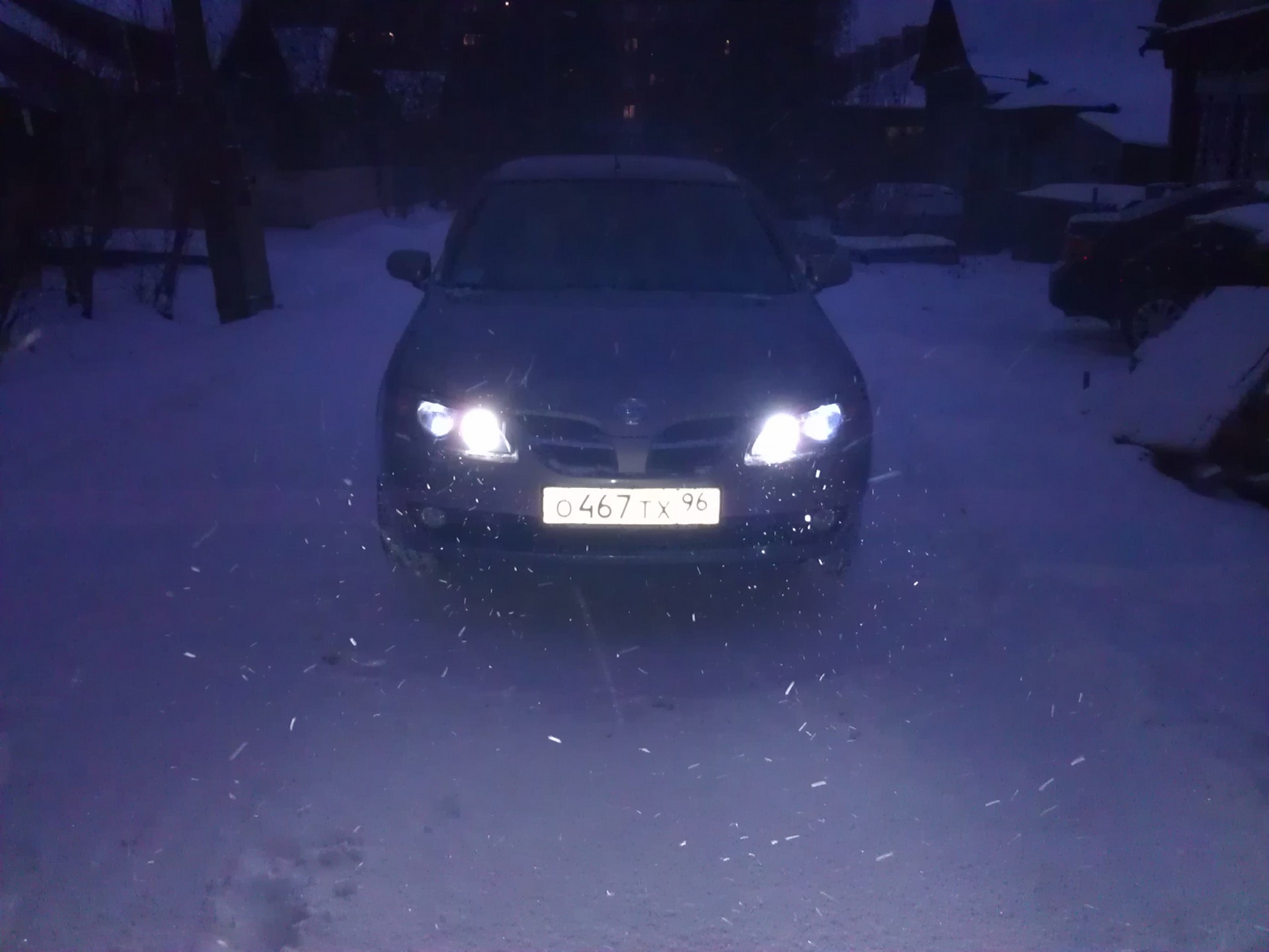 Красота, зима :) — Nissan Almera II (N16)