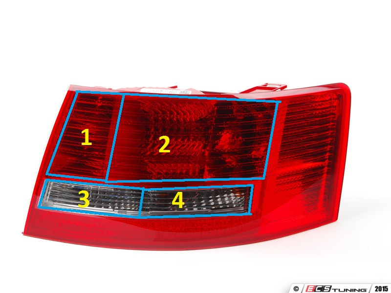 Правый фонарь — Audi A6 (C6)