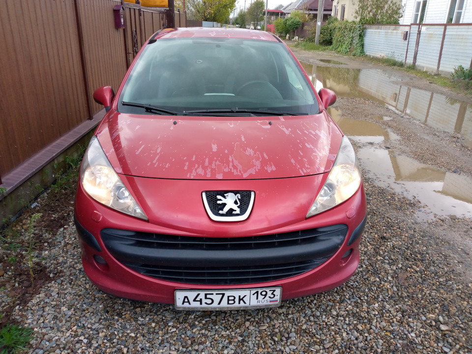 Уже на машине, тоже первое восстановление — Peugeot 207. Запчасти на фото: BK193