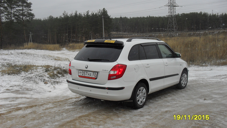 Вид сзади. — Skoda Fabia Combi Mk2