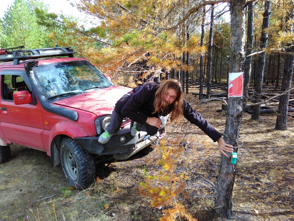 Велосипедное КП на Марлевиче — Suzuki Jimny (1G)