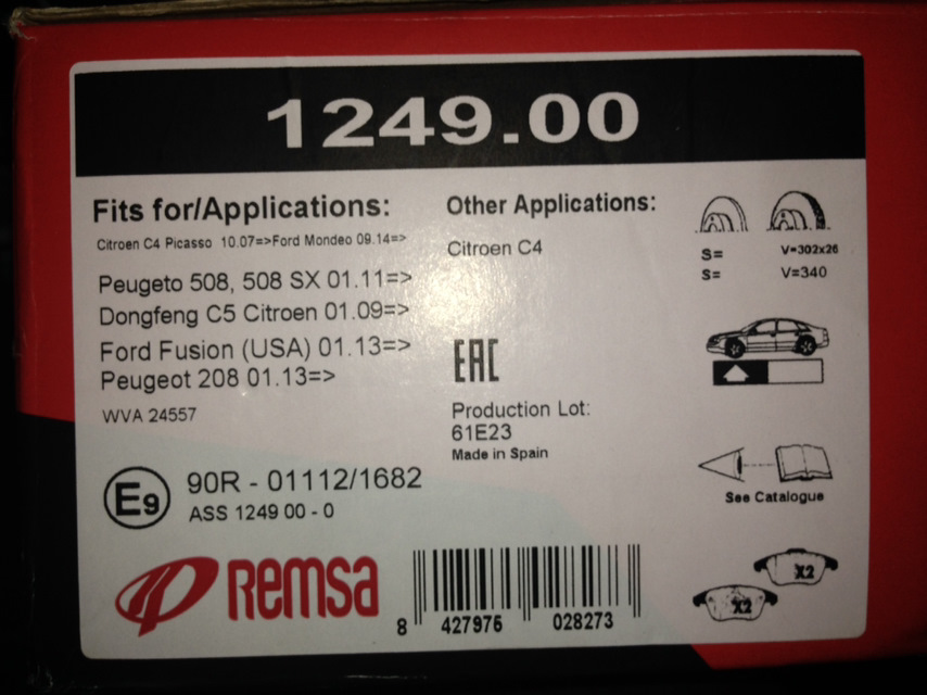 Фото в бортжурнале Citroen C4 Picasso (1G). Запчасти на фото: 124900, 2080113