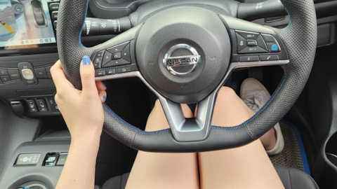 Смена языка приборной панели — Nissan Leaf (2G) электро, 2017 года