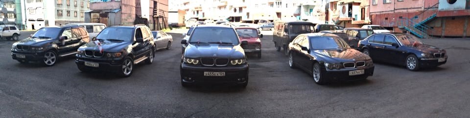 Свадебный кортеж 😎 — BMW X5 (E53)