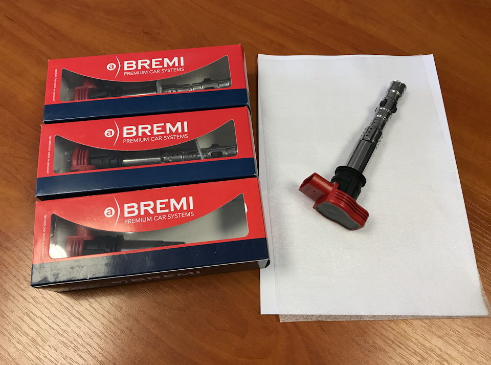 Катушки зажигания от компании Bremi. — Volkswagen Tiguan (1G)