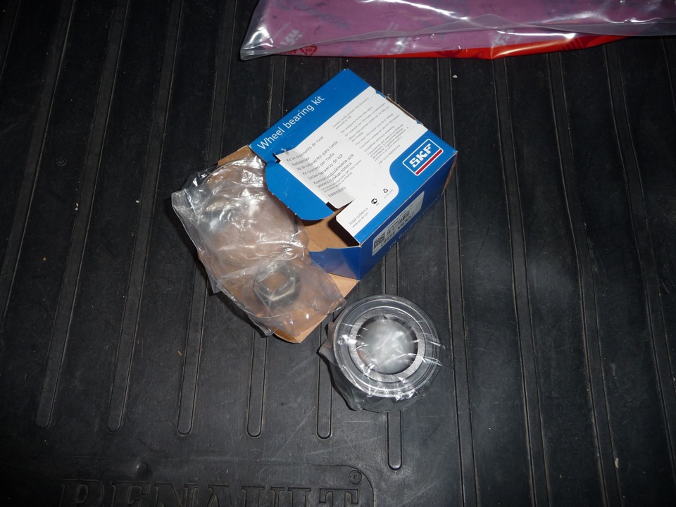SKF VKBA 3596 Подшипник ступицы колеса передние без абс — Renault Logan (1G). Запчасти на фото: VKBA3596
