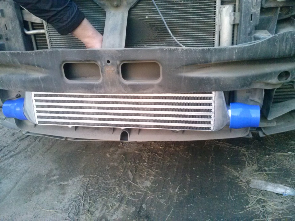 Примерка нового интеркулера 550x180x63 на Colt CZT — Mitsubishi Lancer IX