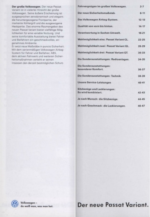 Photo from the logbook Volkswagen Passat Variant (B4)