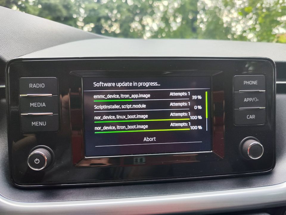 Третий этап прогресс баров — Skoda Rapid (2G)
