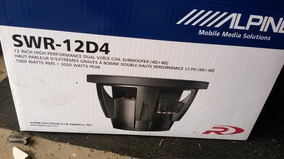 ALPINE SWR 12D4 R — СЕРИИ — Mitsubishi Eclipse (2G)