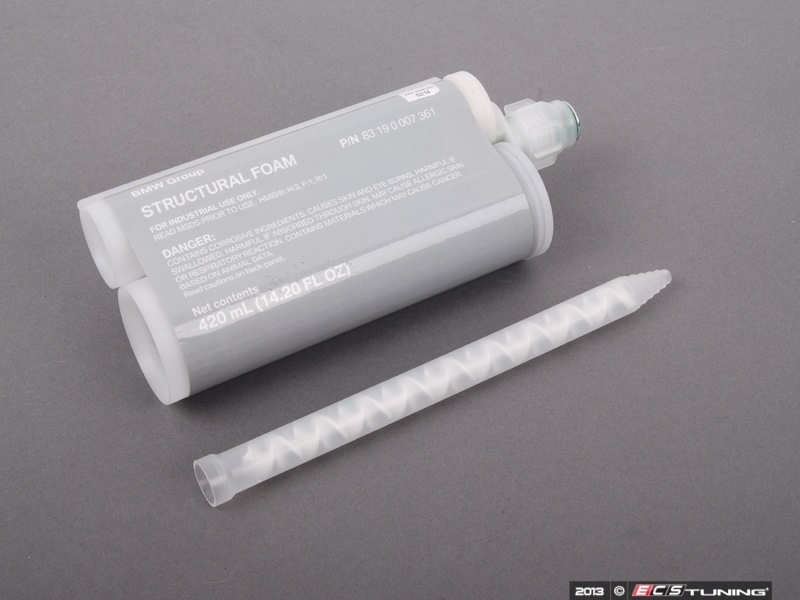 p/n 83 42 0 307 530 — Оригинальная структурная пена для заднего пола, 100 eur (zzap.ru). Зловещяя надпись гласит, что если пену совать туда, куда не надо, то можно встретить рака — BMW M3 Coupe (E46). Запчасти на фото: 83420307530, 83190007361