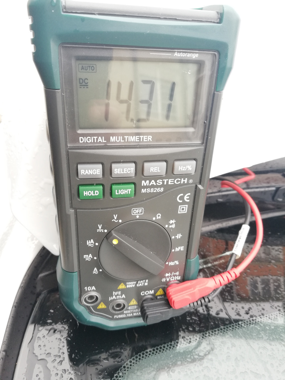 Напряжение на заведенной машине 14.3В — KIA Rio (3G)