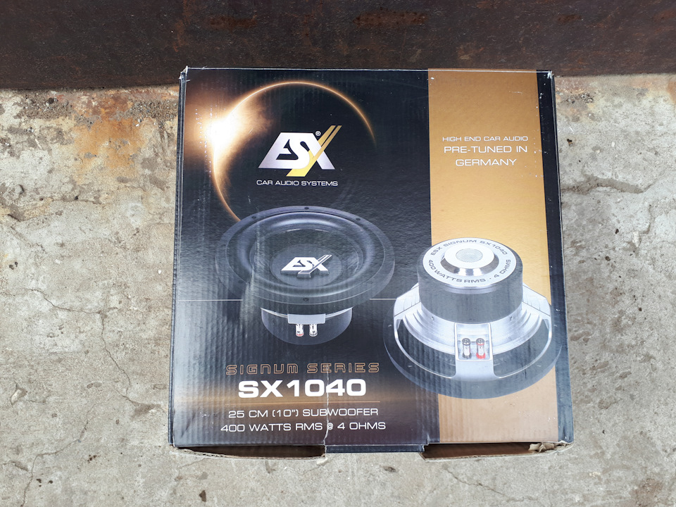 Сабвуферный динамик ESX SX1040 — Lada Калина Хэтчбек (2G)